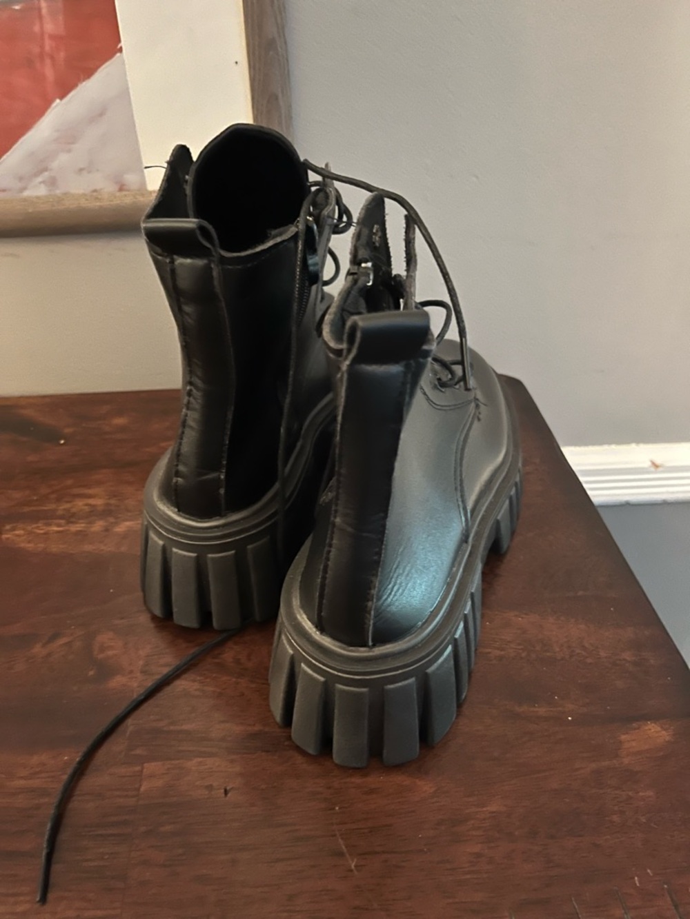 Combat Style Chunky Lug Sole Platform EU 39/ 8 - Picture 3 of 4